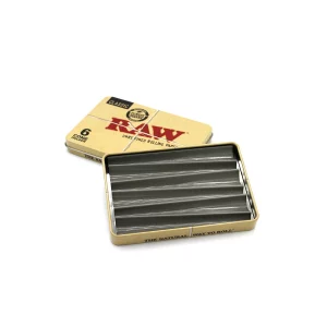 RAW Tin Case für 6 Cones King Size (Joint-Dose)