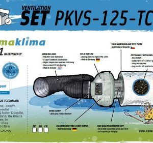 Prima Klima Lüftungsset Ø125 mm, Temp. Kontrolle