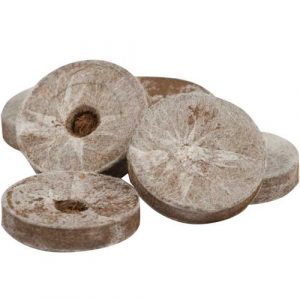 JIFFY BIODEGRADABLE PELLET FOR GERMINATION Ø3,5 CM - WITH COMPOSTABLE NET