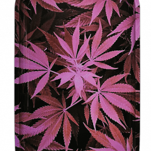27x16cm Rolling Tray "Leaf" aus Metall [STR23919-12]