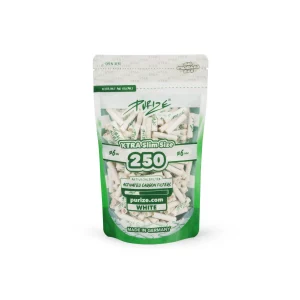 PURIZE Aktivkohlefilter XTRA Slim 6mm Weiß (250 Stück)