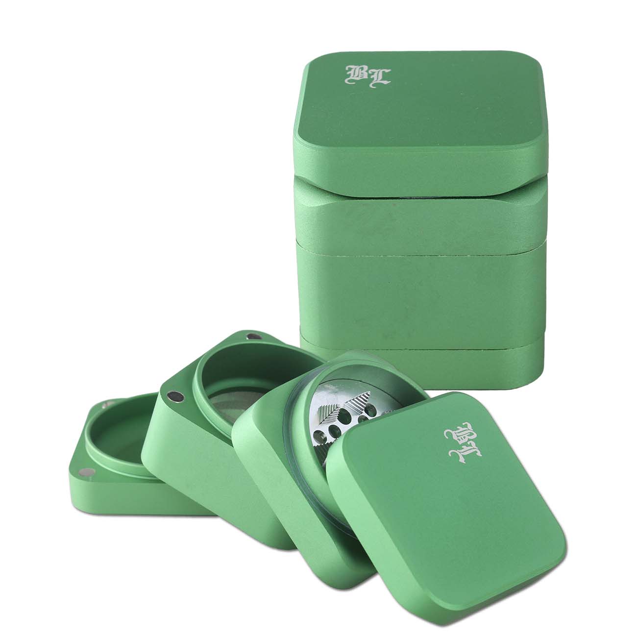 Black Leaf Alu Grinder CUBY 4-tlg.
