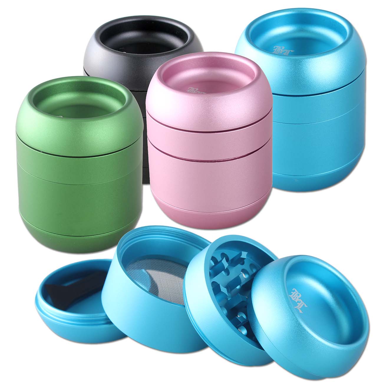 Black Leaf FÄSSCHEN Alu Grinder 4-tlg.