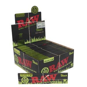 RAW Black Organic Hemp Papers KS Slim, 32Papers, 110x44mm