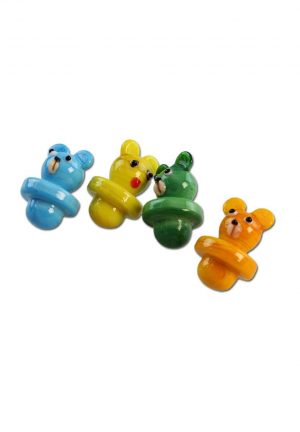 Carb Cap aus Glas 'Bär' im Farbmix