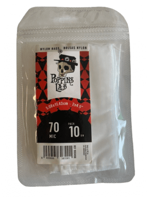 Rosin Bag Poppins Lab Nylonbeutel 70 Mikron 5x11 cm (10er-Pack) Pop