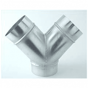 Ventilution Y-Stück, Metall, für ø 125 mm