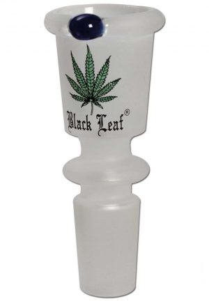 Black Leaf' Glaskopf zylindrisch sandgestrahlt