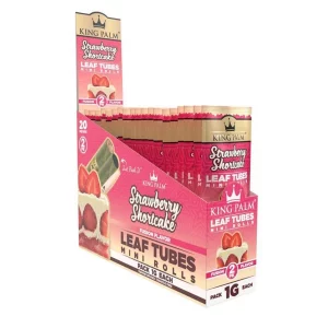 King Palm 2 Mini Rolls Strawberry Shortcake