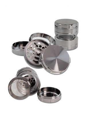 Metallgrinder 4-tlg. grau (Ø 55,5/51,5mm, H 63mm)