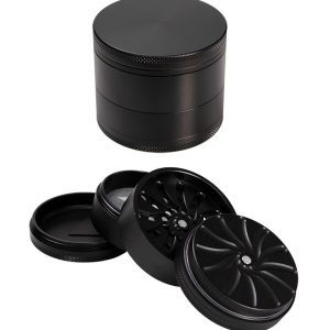 Masher' Aluminium Grinder 4-tlg. schwarz Ø63/57mm H52mm
