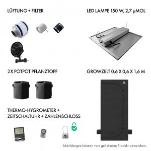 Caluma Set - 1 Plant Plus (60 x 60 cm, 150 W)