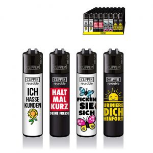 CLIPPER' Feuerzeuge 'SLOGAN #39' Nachfüllbar