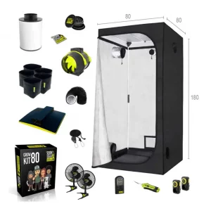 | Garden Highpro Growbox Set 80x80x180 cm | LED mit 150 Watt