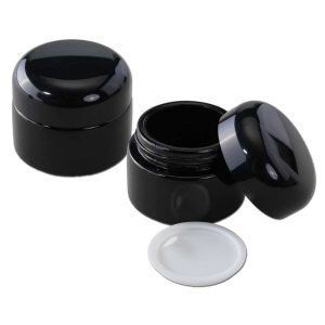 Weithalsdose Violettglas 30ml, Ø 53mm H 44mm