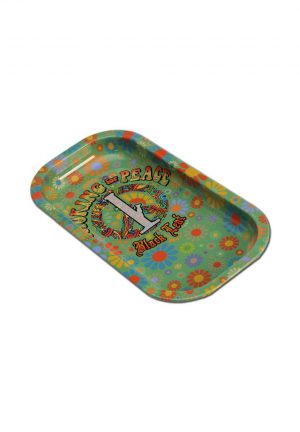 Black Leaf Mixing Tray “Smoking for Peace”