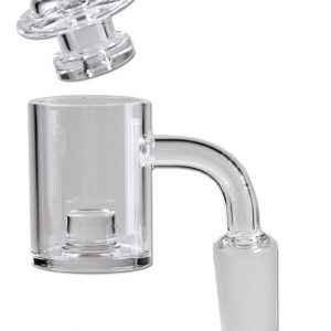 Glasbanger Set mit Carb Cap (NS 14, L 60mm, Ø 30/26mm, 90° Ansatz)