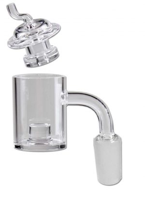 Glasbanger Set mit Carb Cap (NS 14, L 60mm, Ø 30/26mm, 90° Ansatz)