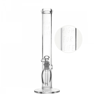 Lucid Glass® Bong High for life, 5mm, Ø 50mm, H 50cm, Schliff 18,8mm
