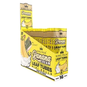 King Palm 2 Mini Rolls Banana Cream