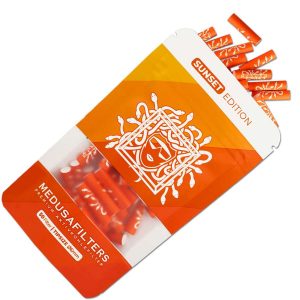 MEDUSAFILTERS Aktivkohlefilter SUNSET – VE 1×50 Stk im Beutel, L 25mm, Ø 6mm