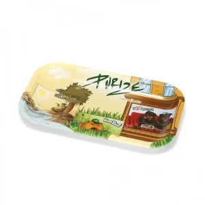 PURIZE Metal Rolling Tray Stigga-Zoo Design