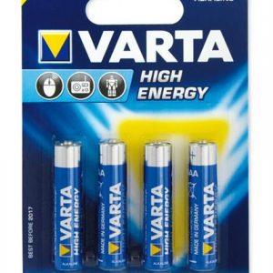 Varta 4903 AAA Micro High Energy Batterien, LR03, 4er-Pack