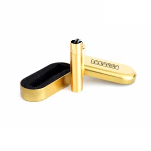 Clipper Metall Feuerzeug: Gold