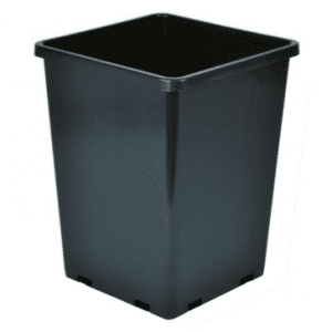 Topf, viereckig, schwarz, 2,5 L