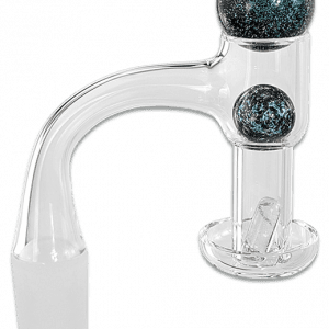 Terp Slurper Banger Set mit Glitzer-Quarzkugeln & Terp-Pill – 18,8 mm Male Schliff