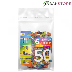 Gizeh Active Filter | 6mm | 50 Stück | RAINBOW